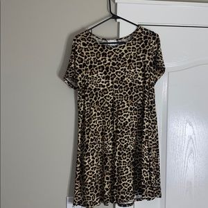 short Cheetah dress